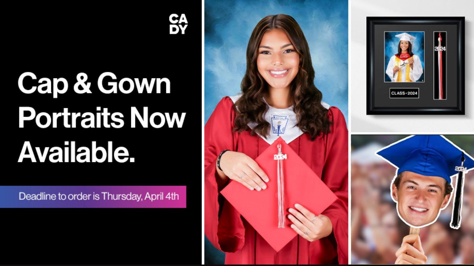 Cap and Gown Portraits are Ready!